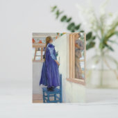 Suzanne Decorative Painting on Wall Briefkaart (Staand voorkant)