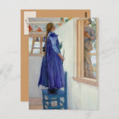 Suzanne Decorative Painting on Wall Briefkaart (Voorkant / Achterkant)