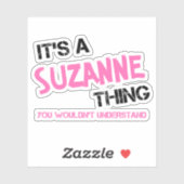 Suzanne ding dat je niet zou begrijpen sticker (Vel)