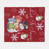 Suzanne Elizabeth Kerstcollectie Fleece Deken (Voorkant (Horizontaal))