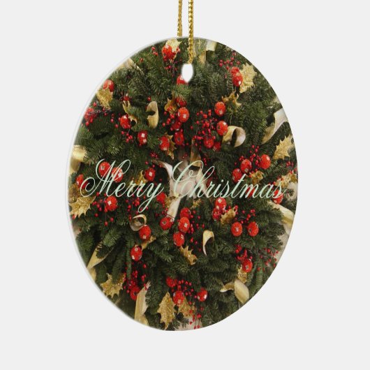 Suzanne Elizabeth kerstCollectie - Holiday Keramisch Ornament (Rechts)