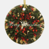 Suzanne Elizabeth kerstCollectie - Holiday Keramisch Ornament (Voorkant)