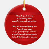 Suzanne Elizabeth kerstCollectie - Holiday Keramisch Ornament (Achterkant)