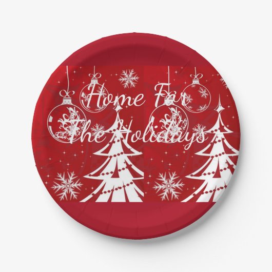 Suzanne Elizabeth kerstCollectie - Holiday Papieren Bordje (Voorkant)