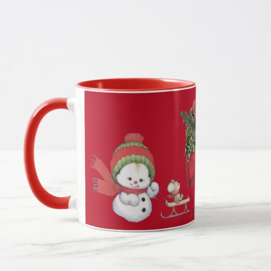 Suzanne Elizabeth Kerstfeest Collectie Holiday Mok (Links)