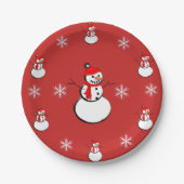Suzanne Elizabeth Kerstfeest Collectie Holiday Papieren Bordje (Voorkant)