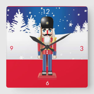 Suzanne Elizabeth Kerstmis Collectie - Acryl Vierkante Klok