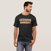SUZANNE Gift Name Persoonlijke Retro 80S B T-shirt (Voorkant volledig)