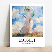 Suzanne Hoschedé door Claude Monet Poster