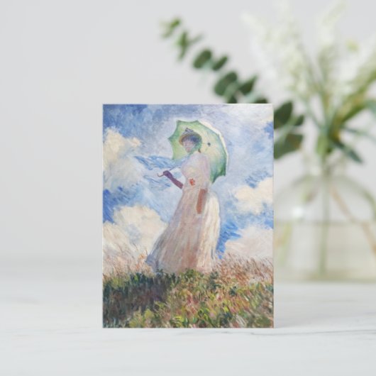 Suzanne Hoschedé van Claude Monet (1886) Briefkaart (Staand voorkant)