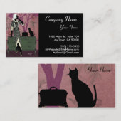 Suzanne in Lila en groen - Visitekaartjes (Voorkant / Achterkant)