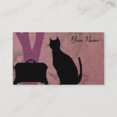 Suzanne in Lila en groen - Visitekaartjes (Achterkant)