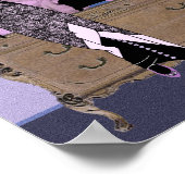 Suzanne in Paars en blauw Poster (Hoek)