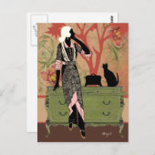 Suzanne in Sinaasappel en Groen - Briefkaarten (Voorkant / Achterkant)