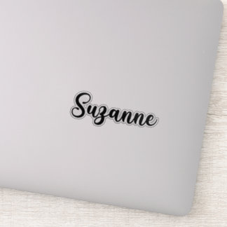 Suzanne Naam - Handgeschreven kalligrafie Sticker