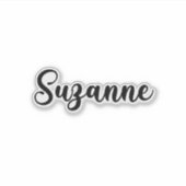 Suzanne Naam - Handgeschreven kalligrafie Sticker (Voorkant)