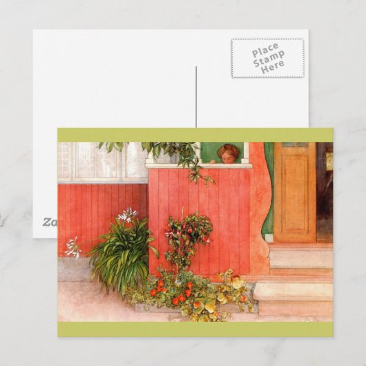Suzanne op de Porch Briefkaart (Voorkant / Achterkant)