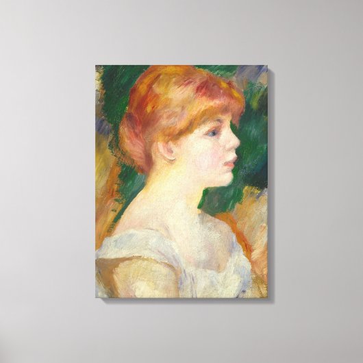 Suzanne Valadon, c.1885 (olie op canvas) Canvas Afdruk (Voorkant)