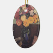 Suzanne Valadon Flower Vase op een ronde tafel Keramisch Ornament (Links)