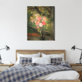 Suzanne Valadon Flowers voor een Venster Canvas Afdruk (Insitu (Slaapkamer))