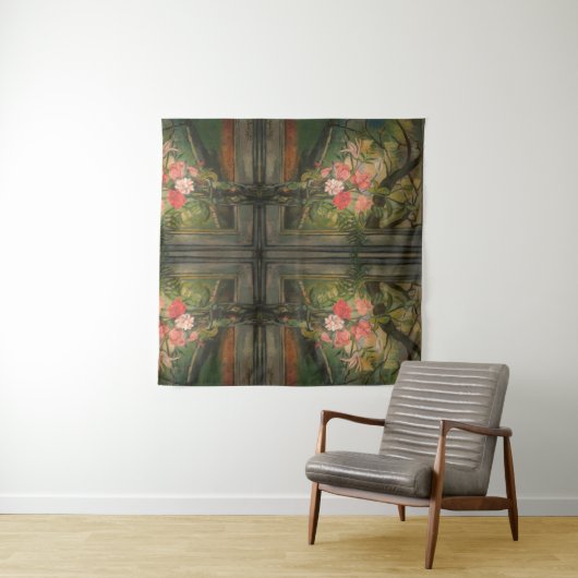 Suzanne Valadon Flowers voor een Venster Wandkleed (In Situ (horizontaal))