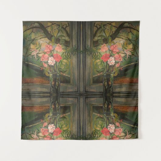 Suzanne Valadon Flowers voor een Venster Wandkleed (Voorkant)