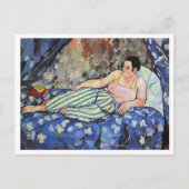 Suzanne Valadon, The Blue Room, 1923 Briefkaart (Voorkant)