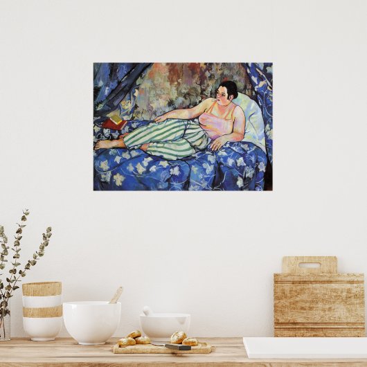 SUZANNE VALADON - The blue room 1923 Poster (Keuken)
