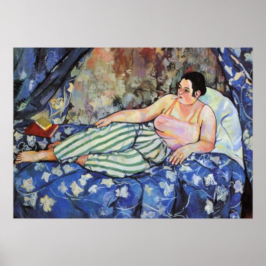 SUZANNE VALADON - The blue room 1923 Poster (Voorkant)
