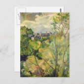 Suzanne Valadon - Uitzicht van Mijn Venster in Gen Briefkaart (Voorkant / Achterkant)