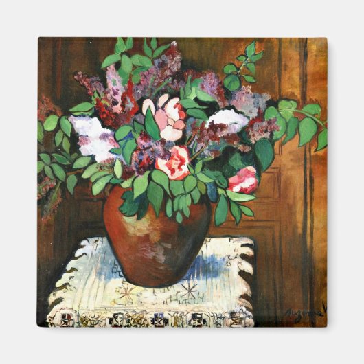 Suzanne Valadon - Vaas met bloemen, 1921 Magneet (Voorkant)