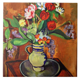 Suzanne Valadon - Vase of Flowers, 1930 Tegeltje