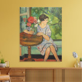 Suzanne Valadon Young Girl voor een raam Canvas Afdruk (Insitu (Woonkamer))