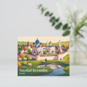 Suzdal Kremlin Rusland Briefkaart (Staand voorkant)