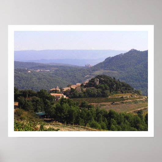 Suzette en Entrechaux, Frankrijk Poster (Voorkant)