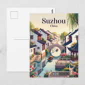Suzhou China Briefkaart (Voorkant / Achterkant)
