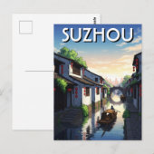 Suzhou China Reizen Briefkaart (Voorkant / Achterkant)