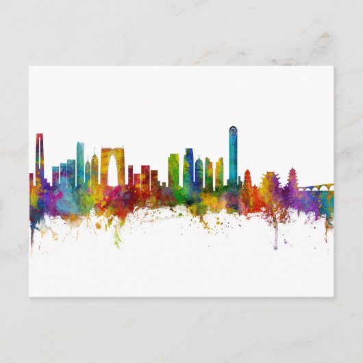 Suzhou China Skyline Briefkaart (Voorkant)