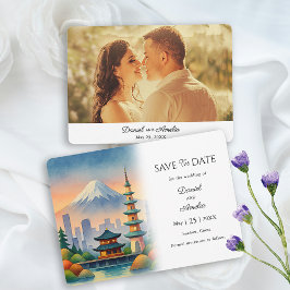 Suzhou, Chinees Reisthema Save the Date Kaart