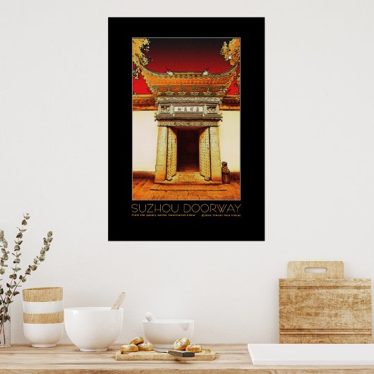 Suzhou Doorway poster (Keuken)