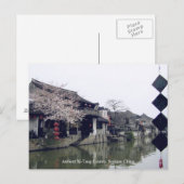 Suzhou Township / lente Groeten uit China Briefkaart (Voorkant / Achterkant)