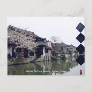 Suzhou Township / lente Groeten uit China Briefkaart