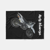 Suzuki DR Dirt Bike Motorcycle Blanket Fleece Deken (Voorkant (Horizontaal))
