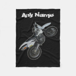 Suzuki DR Dirt Bike Motorcycle Blanket Fleece Deken