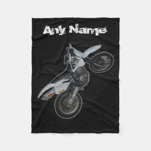 Suzuki DR Dirt Bike Motorcycle Blanket Fleece Deken (Voorkant)