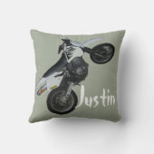 Suzuki DR Dirt Bike Motorcycle Pillow Kussen (Achterkant)