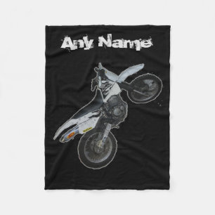 Suzuki DR Dirt Bike Motorfiets Dekbed Fleece Deken