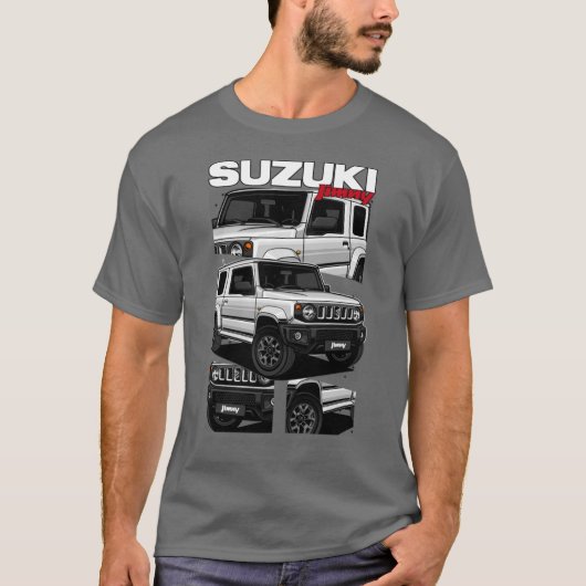 Suzuki Jimny Wit T-shirt (Voorkant)