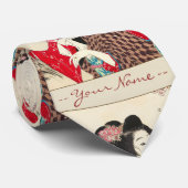 Suzuki Kason Sakura japanese vrouwelijke dame art Stropdas (Opgerold)