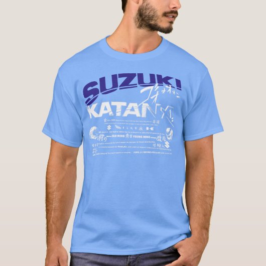 suzuki katana logo Dblue T-shirt (Voorkant)